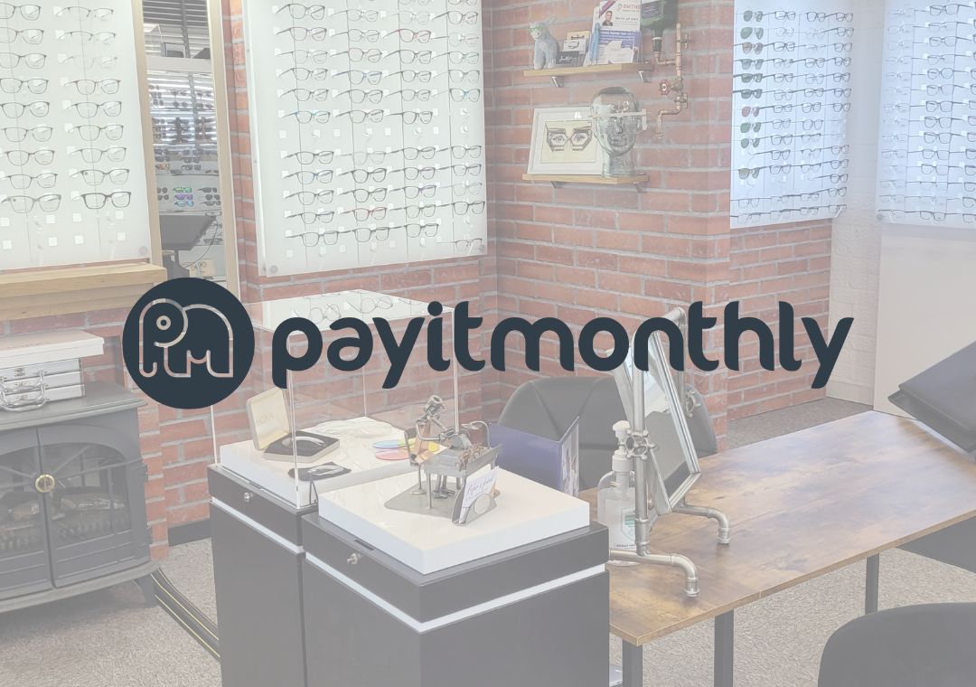 payitmonthly logo on Speccies showroom background